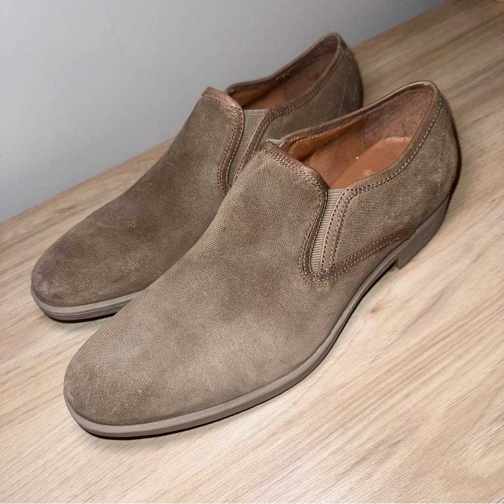 JOHN VARVATOS Dylan Sidegore Leather Slip On Shoes